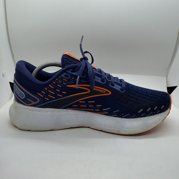 Brooks Glycerin 20 Blue Athletic Running Shoes Sneakers Blue Orange 9.5 D Mens - Picture 8 of 12